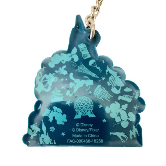 Disney Parks Walt Disney World Cinderella Castle Keychain Mickey Minnie NWT - Picture 3 of 5